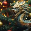 dragon in christmas tree